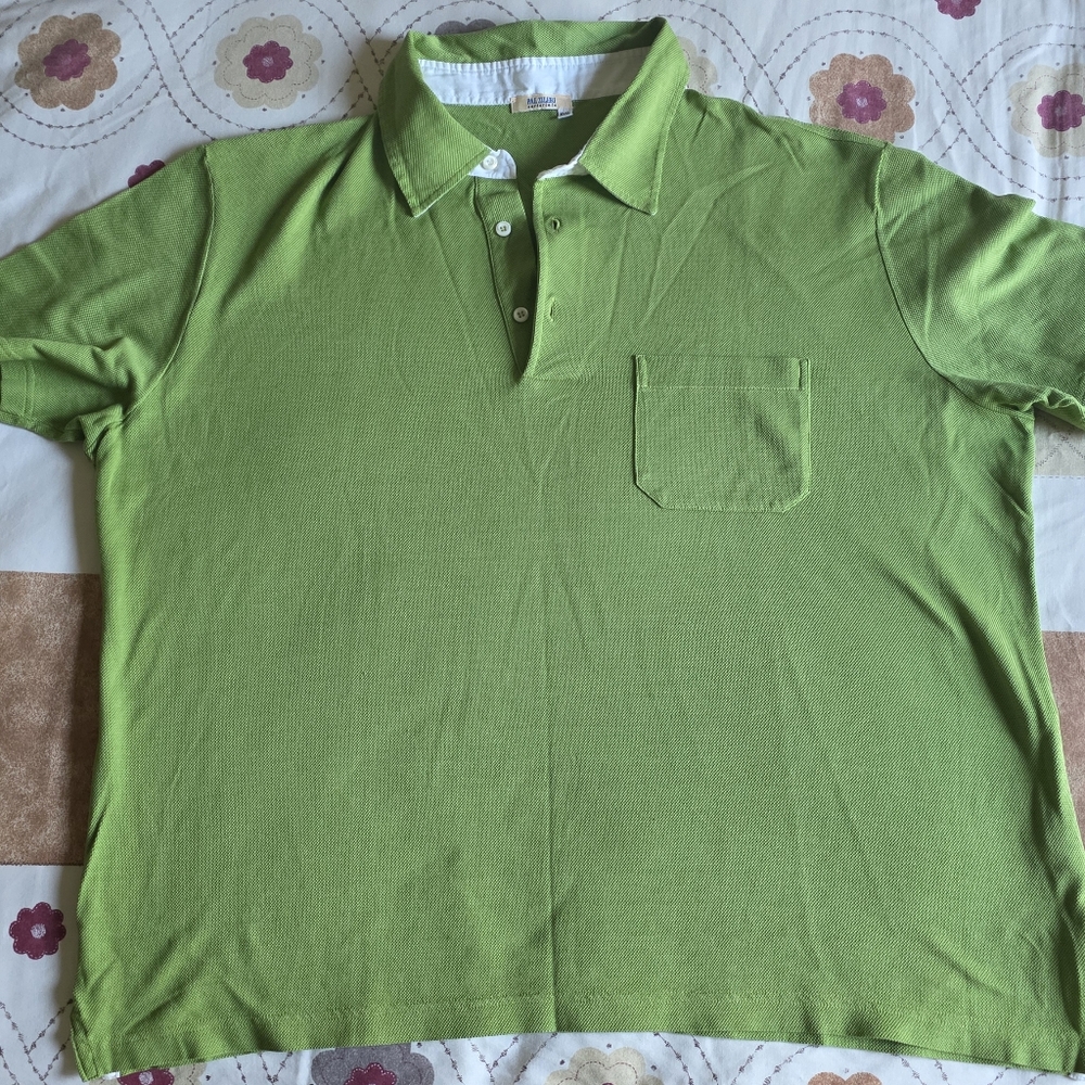 Pal Zileri Sartoriale Green Cotton Knit Polo